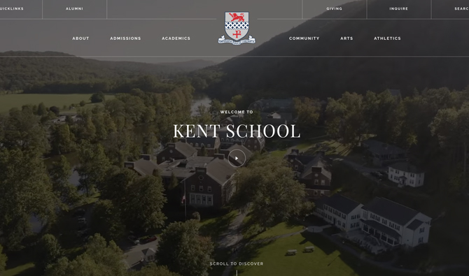 Kent SchoolのWEBサイト